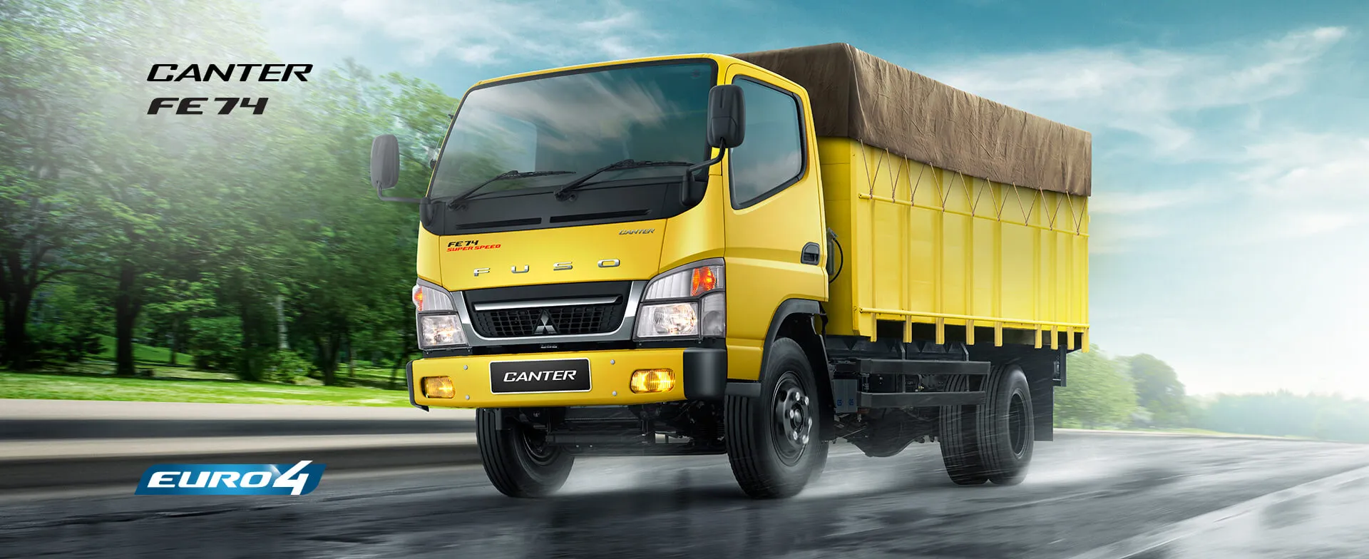 Truk Canter FE 74 Mitsubishi Banten