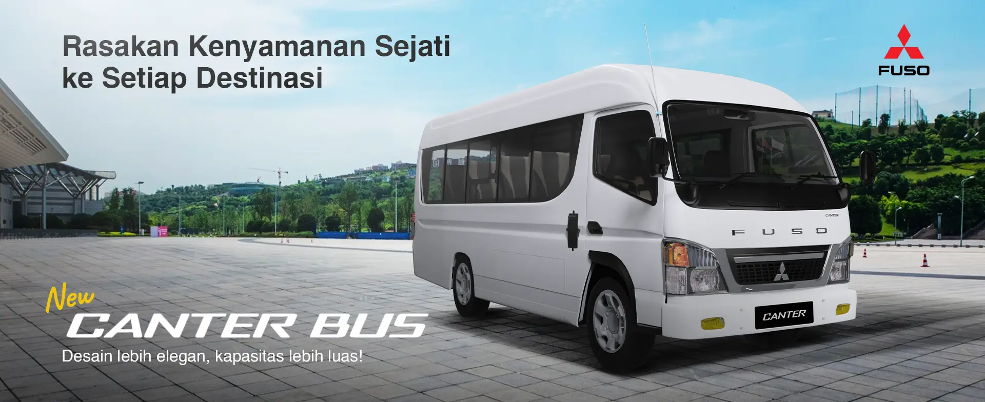 canter bus Mitsubishi Banten